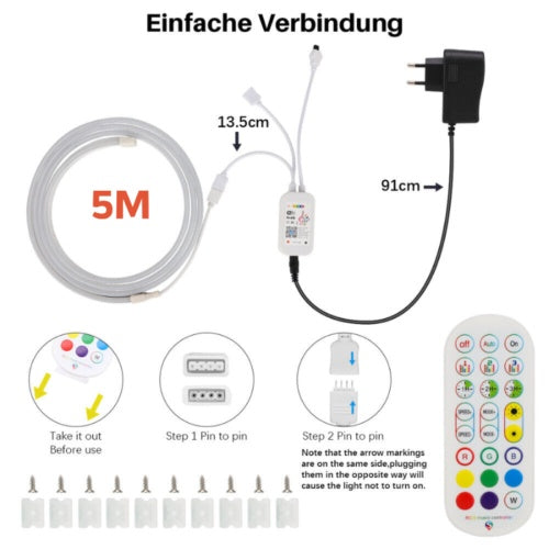 5M Fita LED RGB + Wifi APP